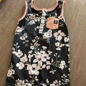 RAGS Black Floral Tank Romper